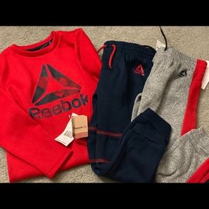 NWT Reebok 3 PC sweat outfit Boys size 5